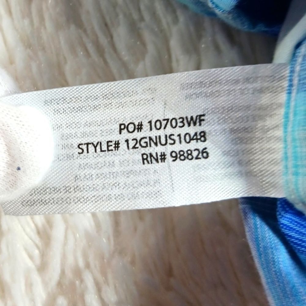 U.S. Polo Assn. Blue Plaid Button Down Shirt Front Pocket Logo Boys 8.......... - Picture 4 of 10